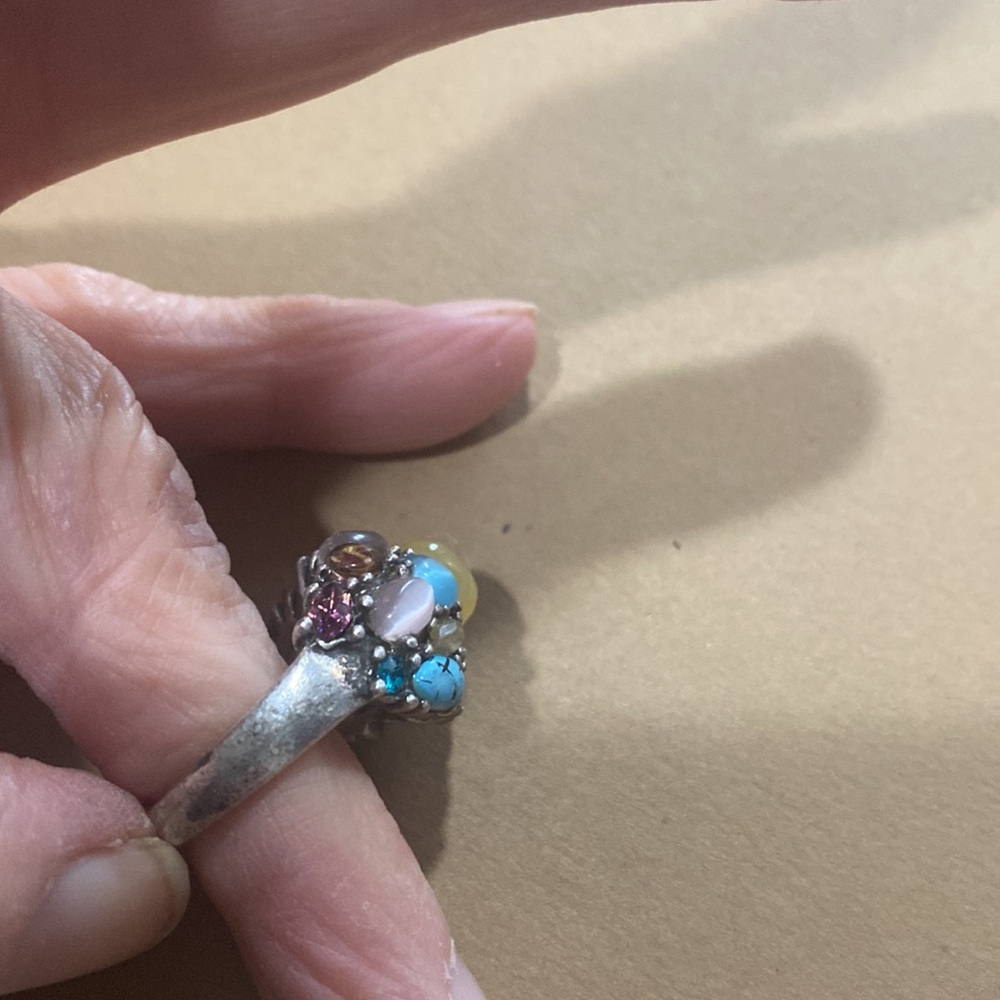 Unique Multi Stone Ring - image 2